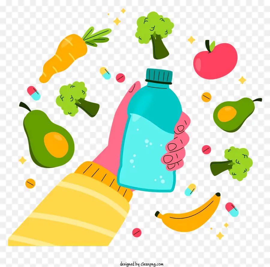 Bottle Of Water，Frutas PNG