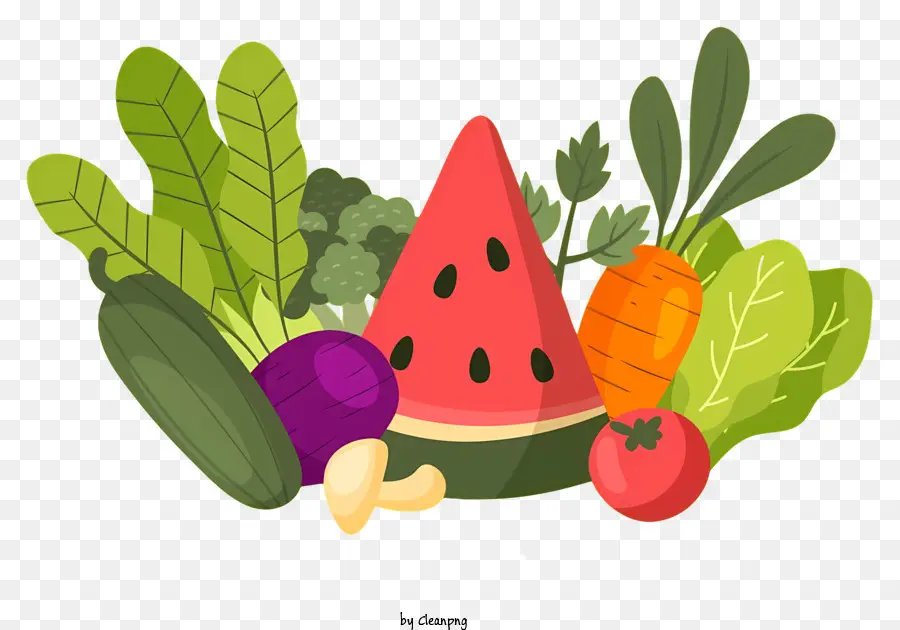 Frutas Y Verduras，La Alimentación Saludable PNG