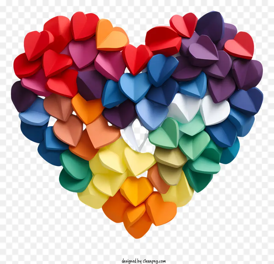 Arte Del Corazon，Corazón Colorido PNG