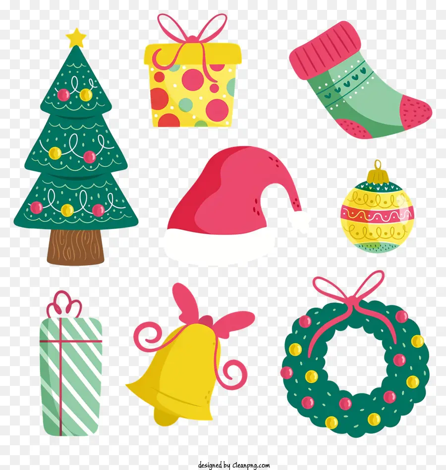 Navidad，Decoraciones Navideñas PNG