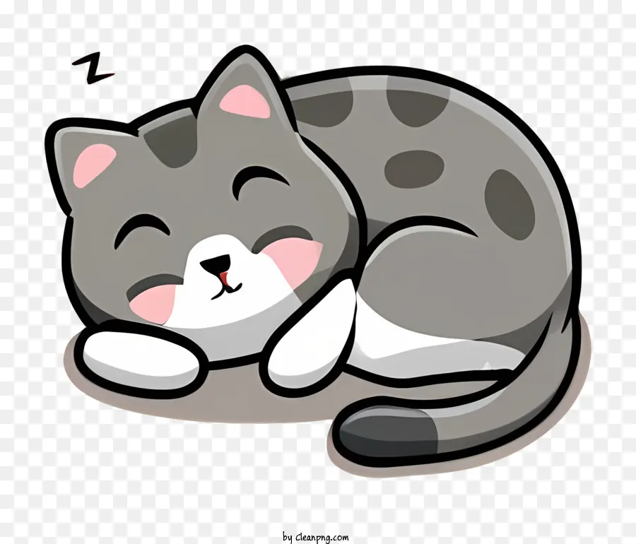 Gato Durmiendo，Lindo PNG