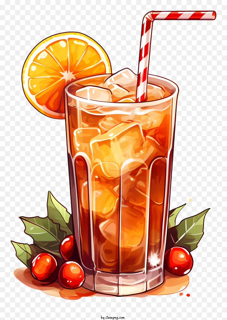 Refresco De Naranja，Hielo PNG