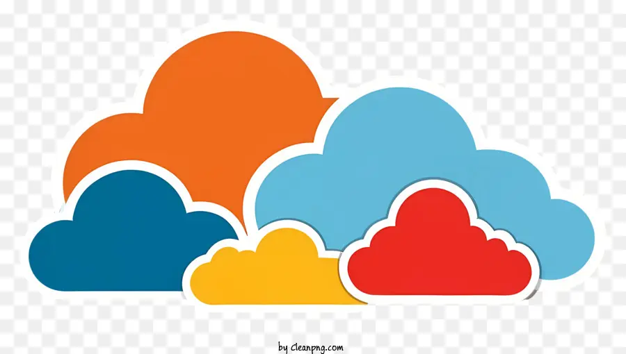 Nubes，Nubes Coloridas PNG