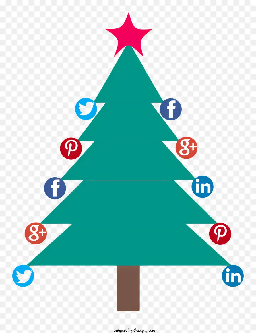 árbol De Navidad，Iconos De Medios Sociales PNG