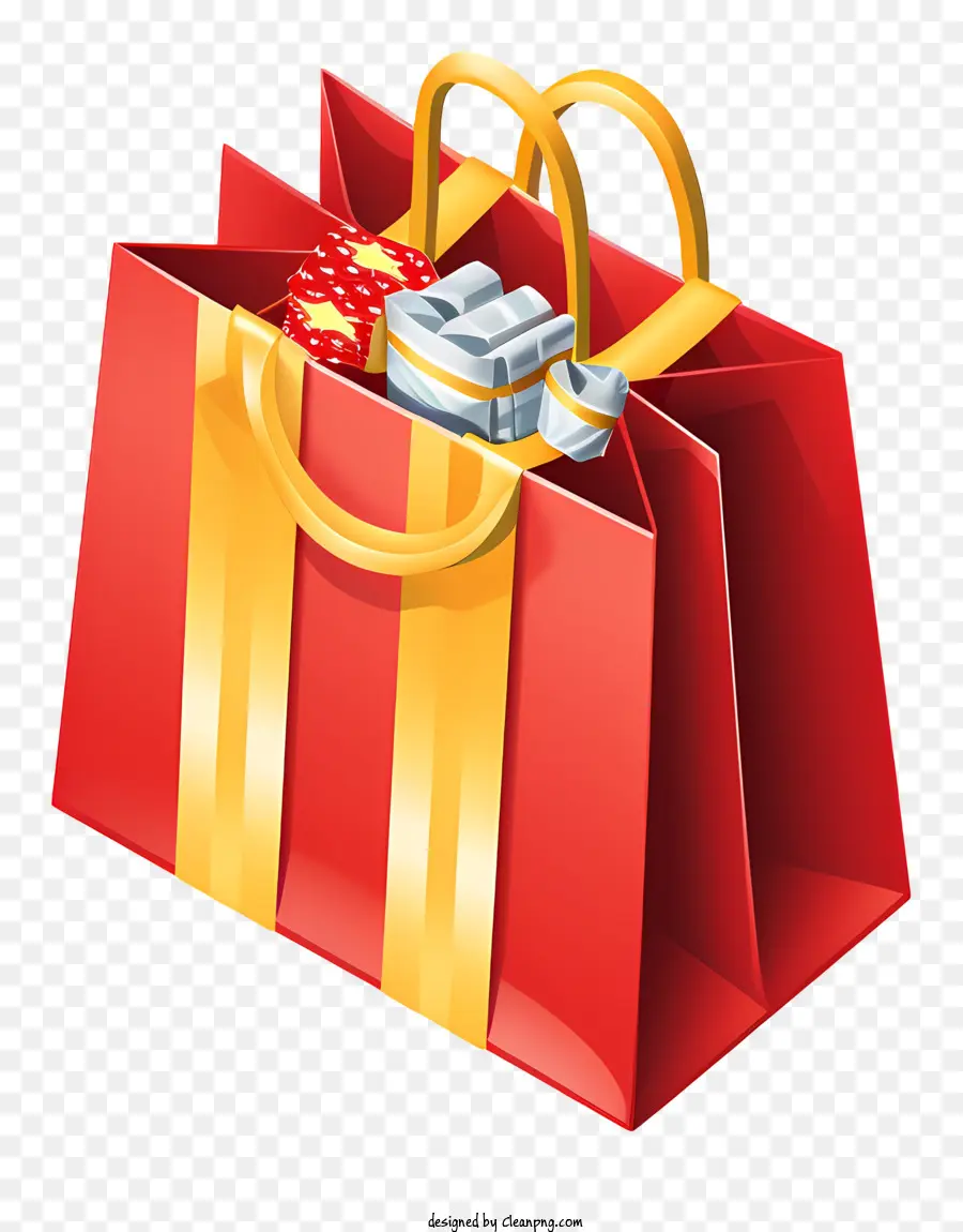 Bolsa De Compras，Rojo PNG