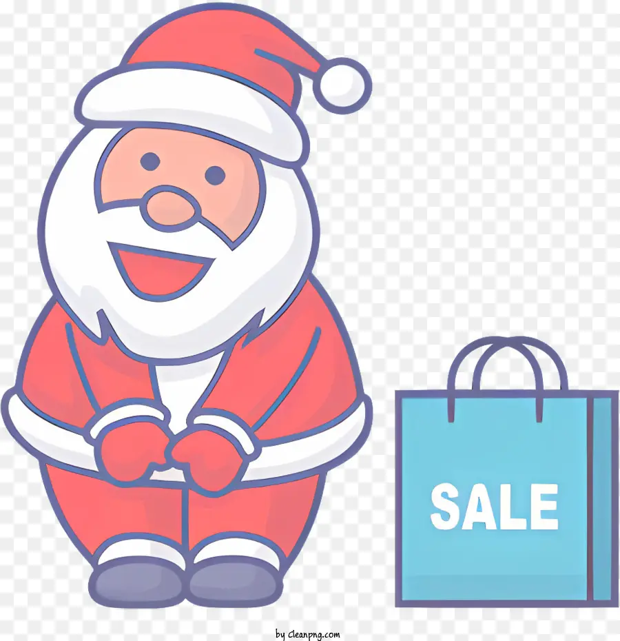 Santa Claus，Bolsa De Compras PNG