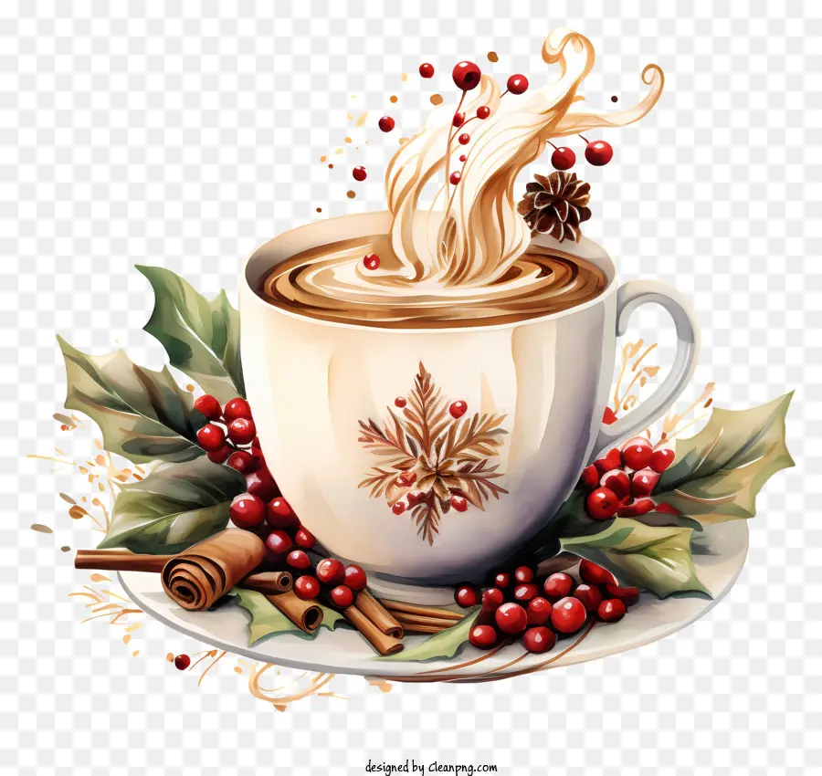 Chocolate Caliente，Crema Batida PNG