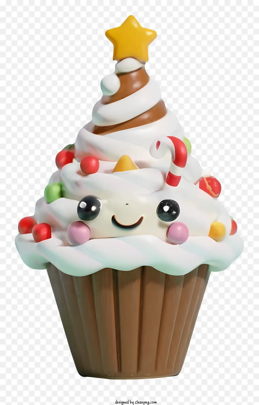 Magdalena，Cupcake De árbol De Navidad PNG