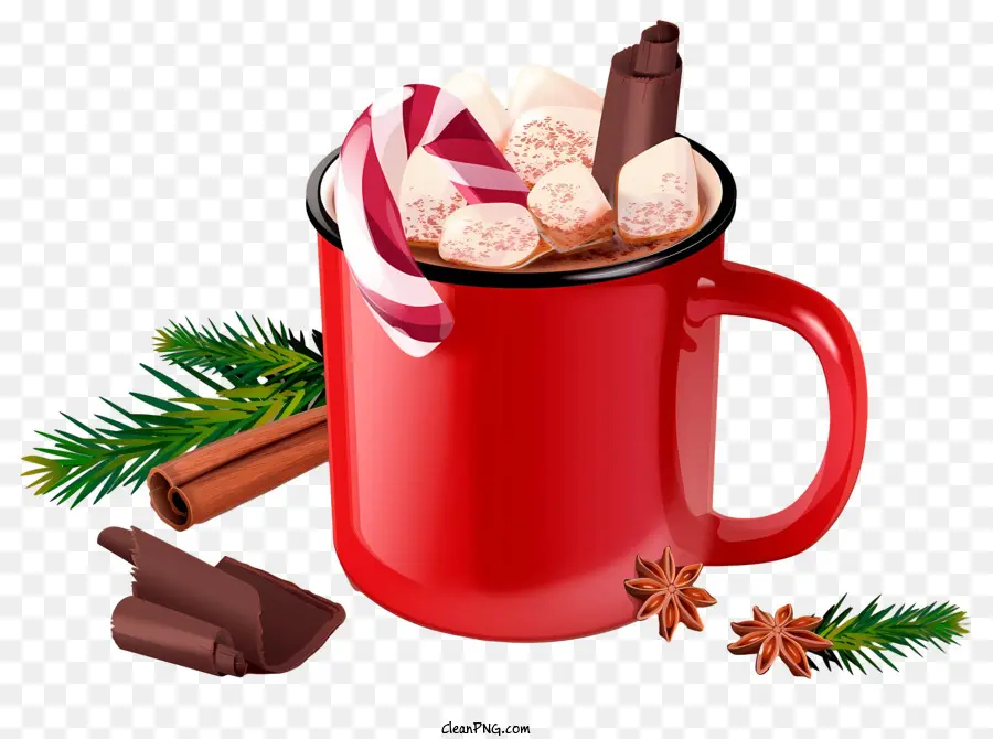 Chocolate Caliente，Crema Batida PNG