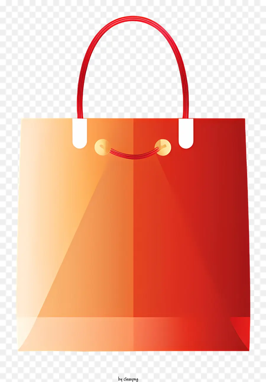 Rojo Bolsa De Compras，Costura Blanca PNG