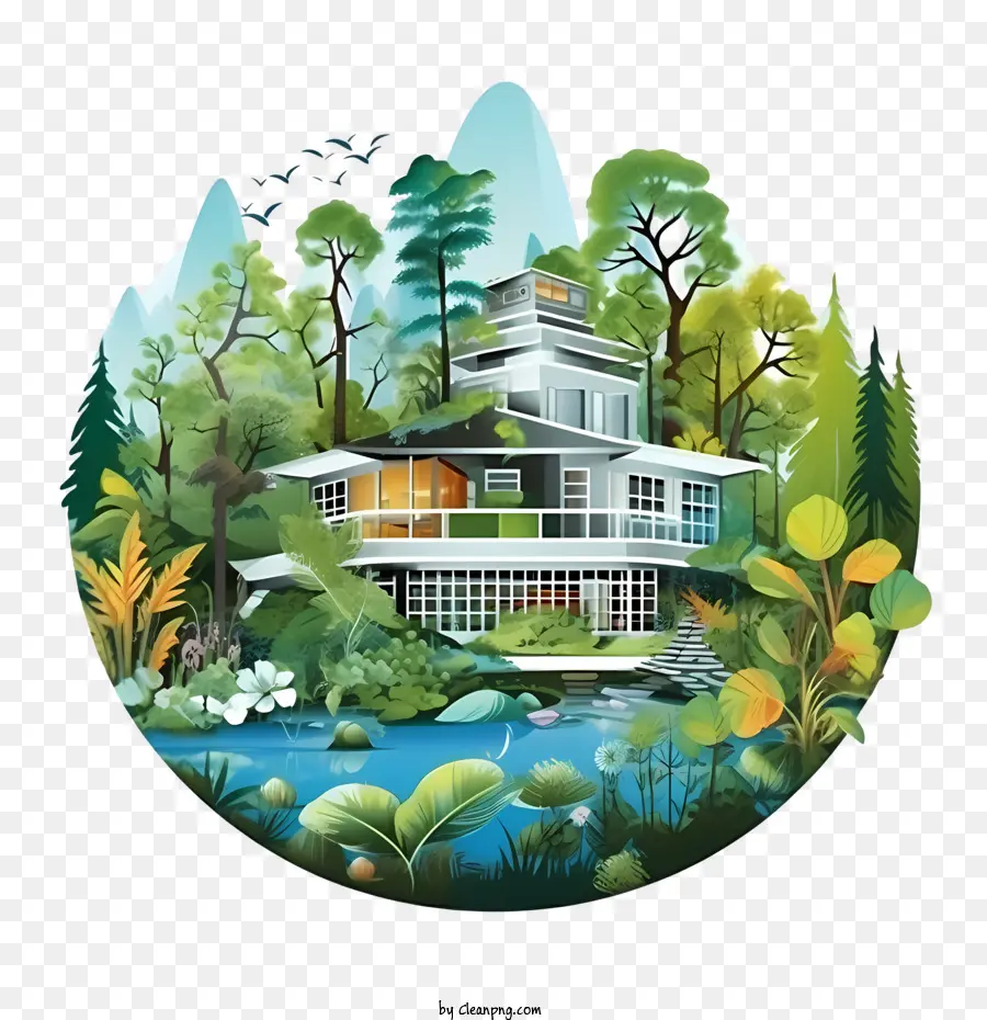 Eco Casa，Bosque PNG
