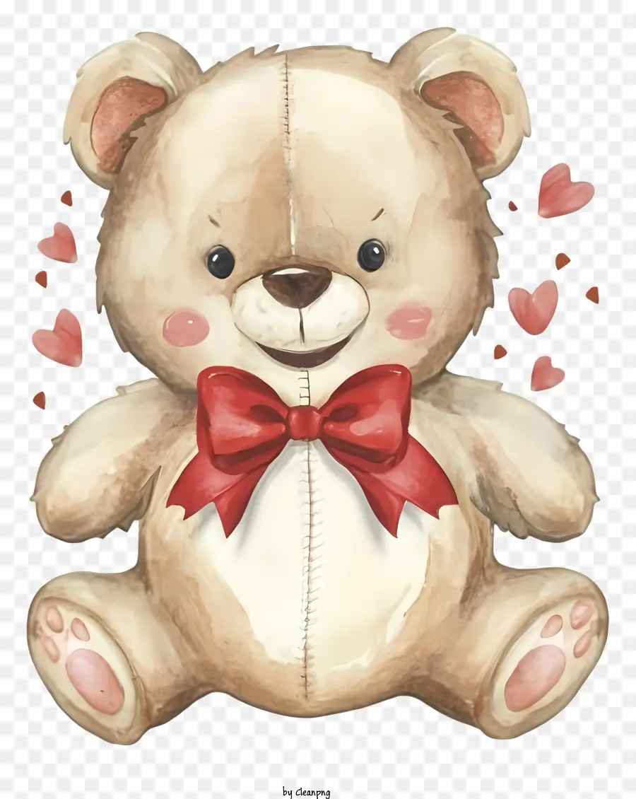 Osito De Peluche，Corbata De Lazo Rojo PNG