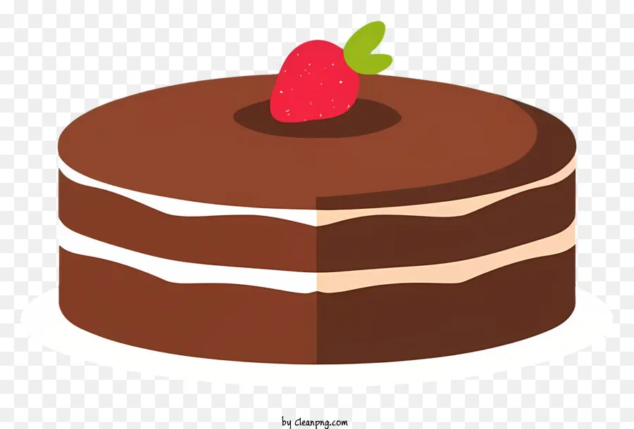 Pastel De Chocolate，Cereza PNG