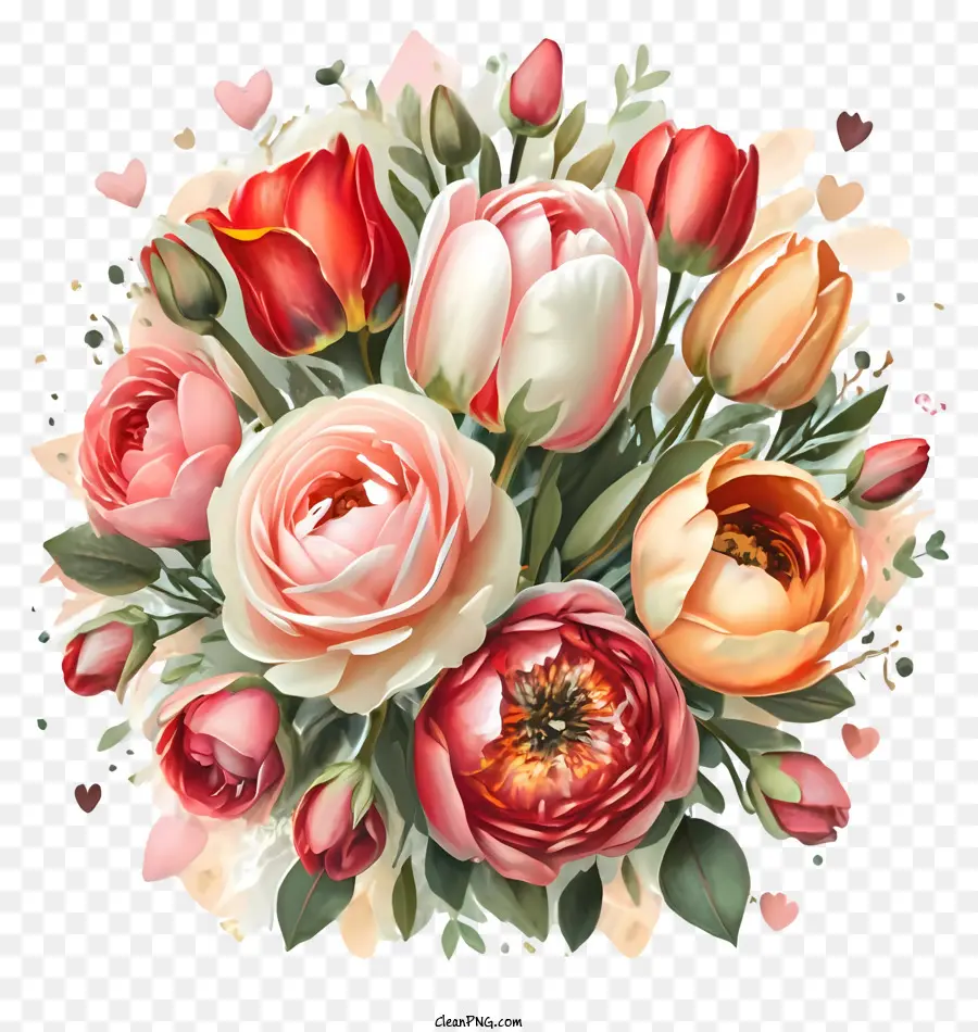 Las Rosas，Los Tulipanes PNG