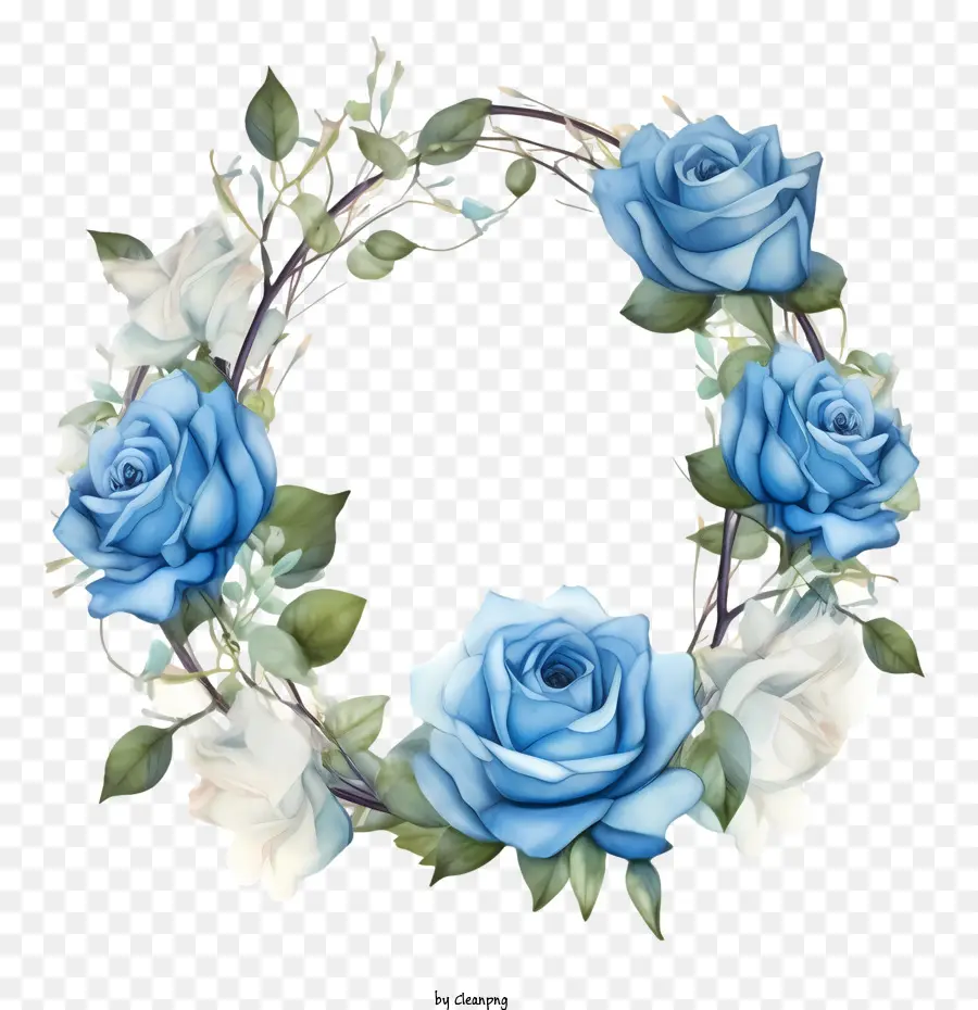 Rosa Corona，Rosas Azules PNG