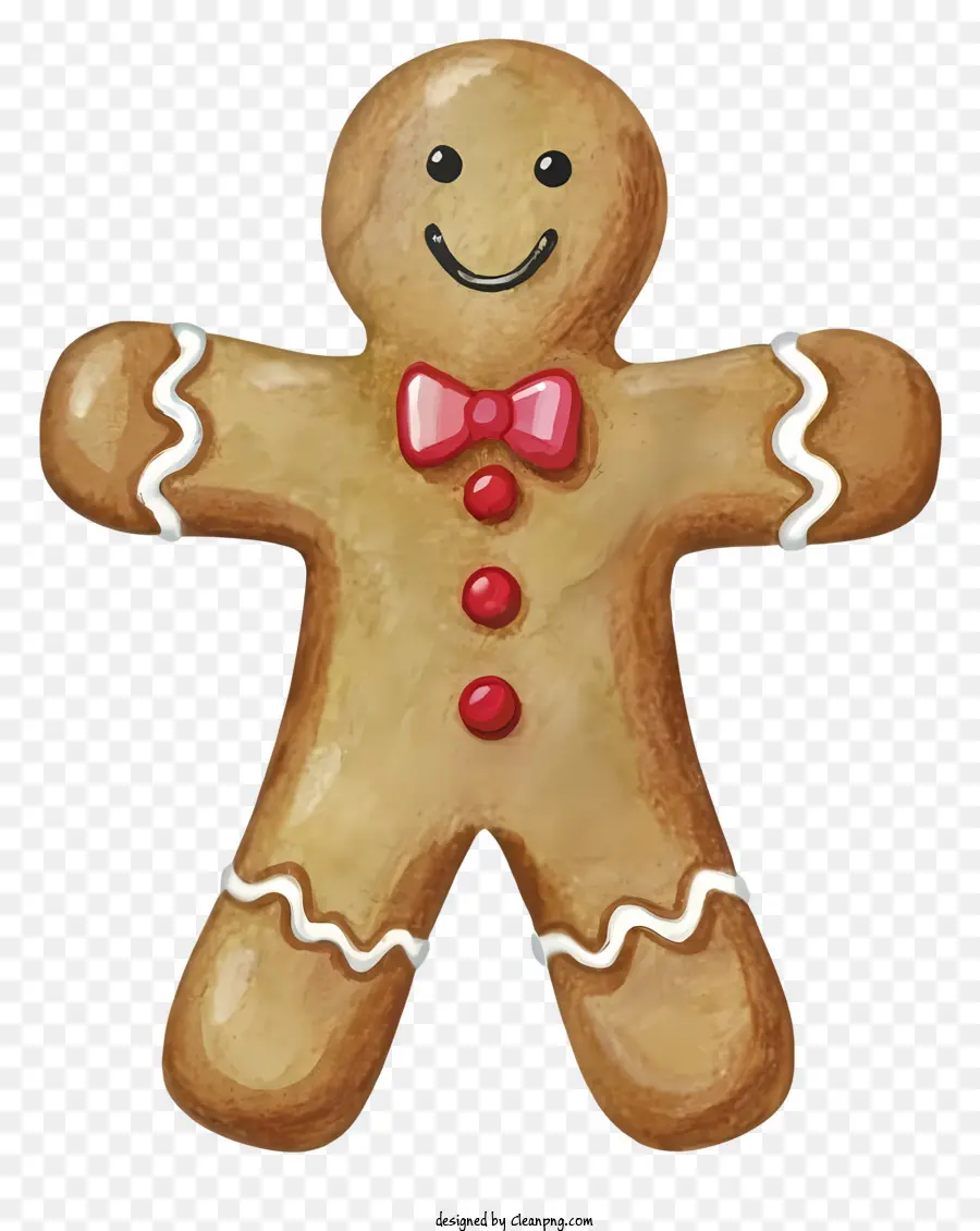 Hombre De Pan De Jengibre，Bowtie PNG