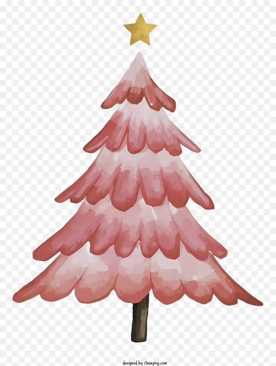 árbol De Navidad Rosa，árbol De Navidad Rojo PNG