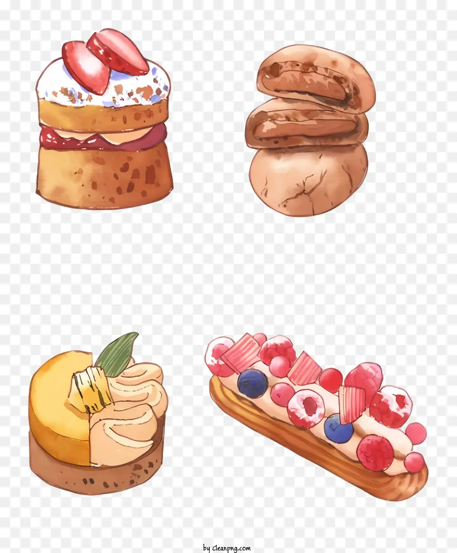 Pasteles，Rellenos PNG