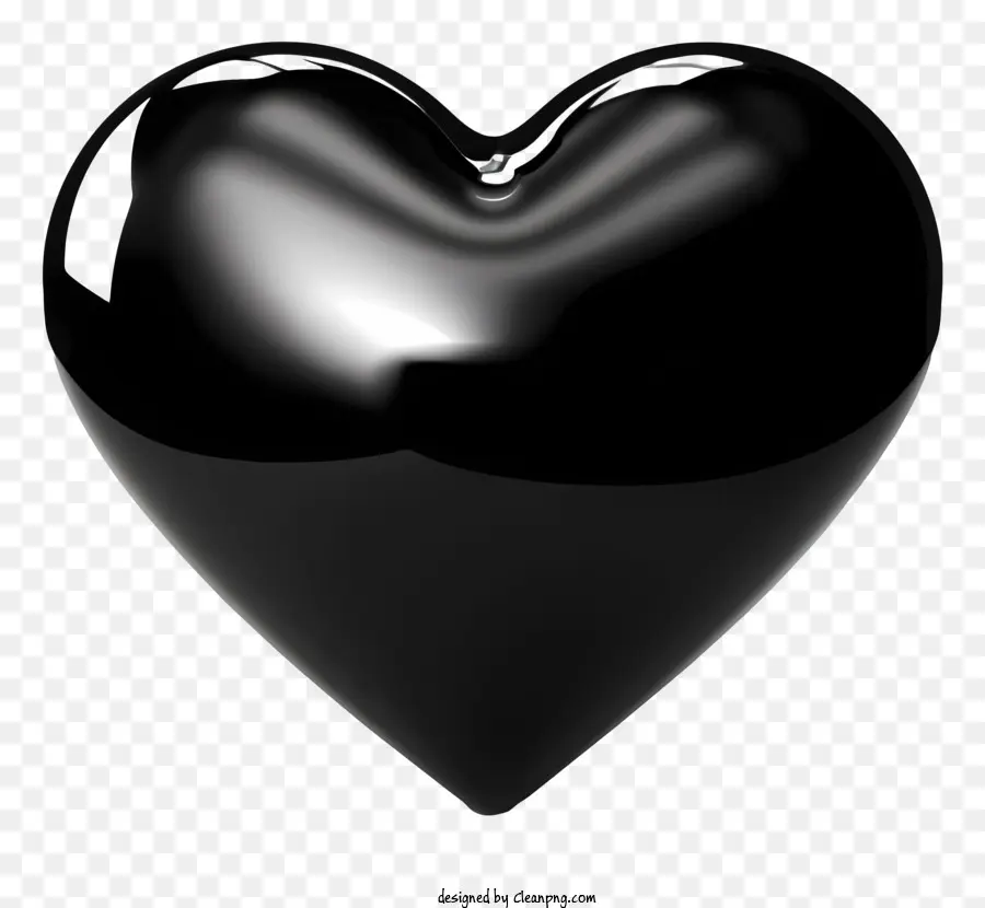 Objeto En Forma De Corazón，Corazon Negro PNG