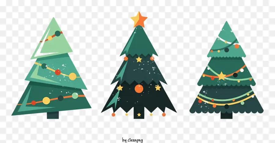 Los árboles De Navidad，Verde Hoja PNG