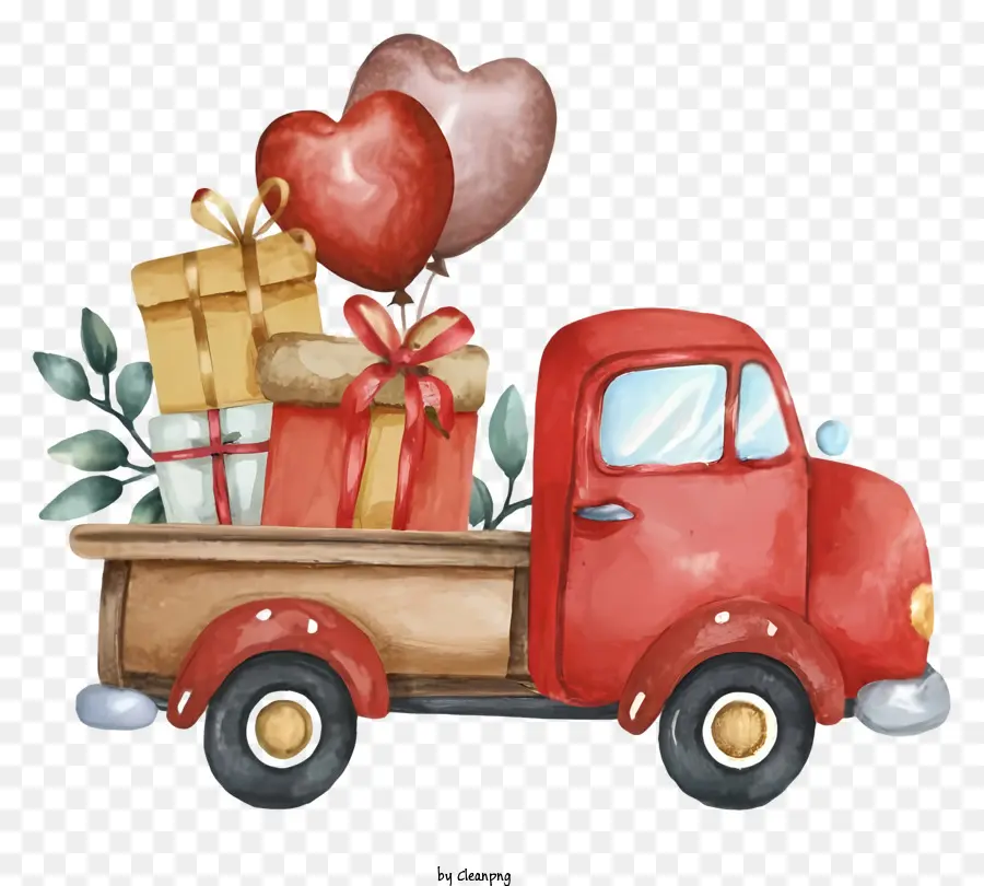 Camioneta Roja，Regalos PNG