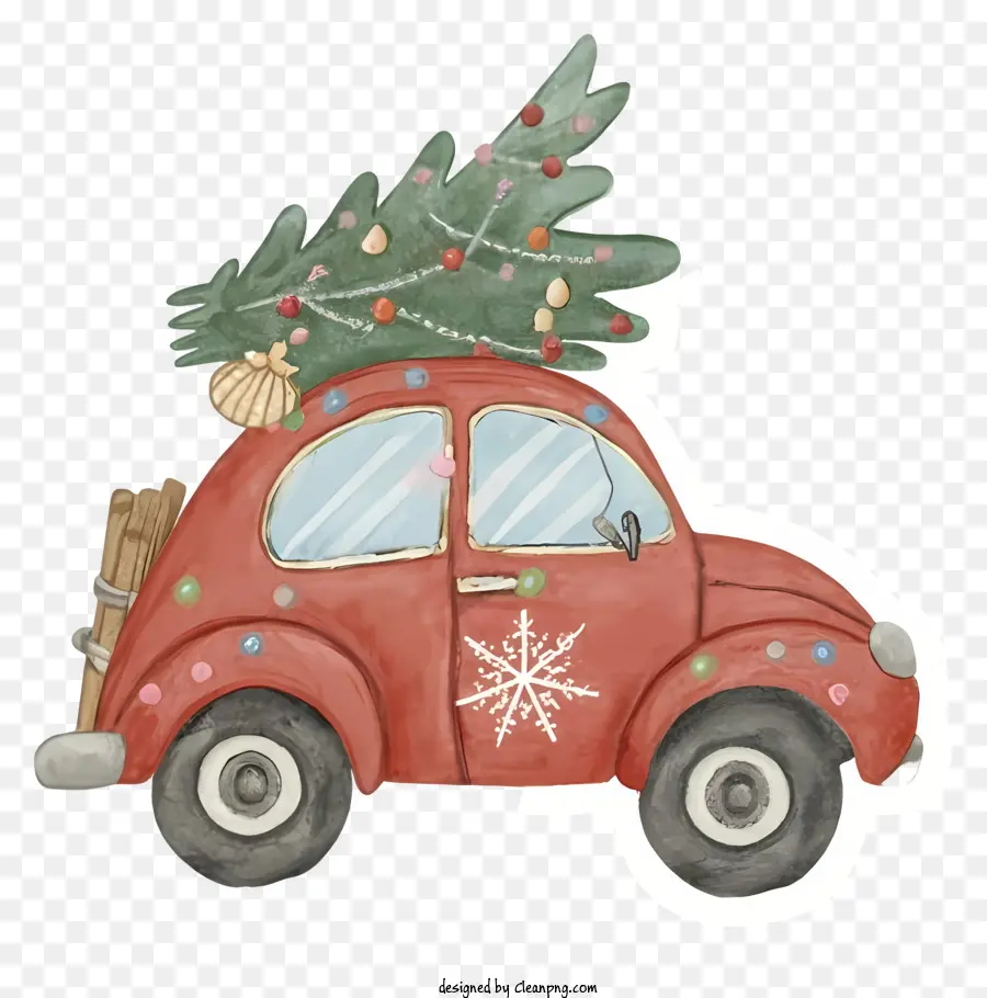 La Navidad Coche，Santa Claus Muñeco PNG