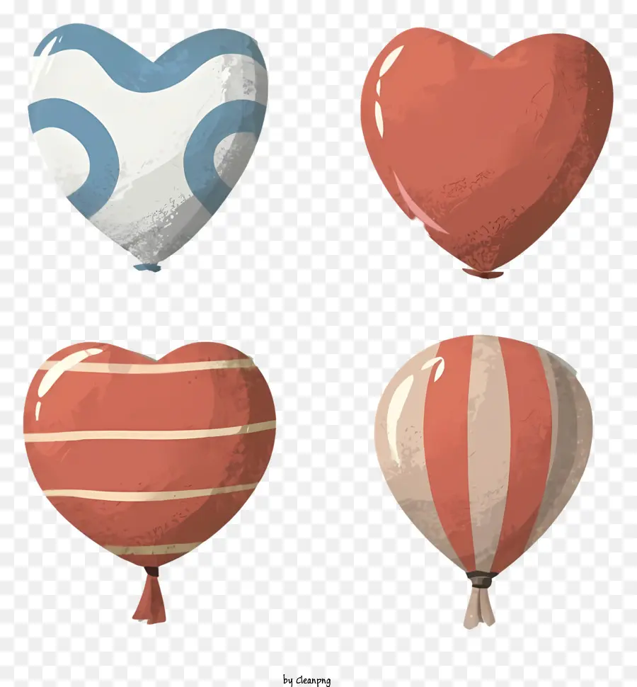 Heartshaped Globos，Globos De Colores PNG