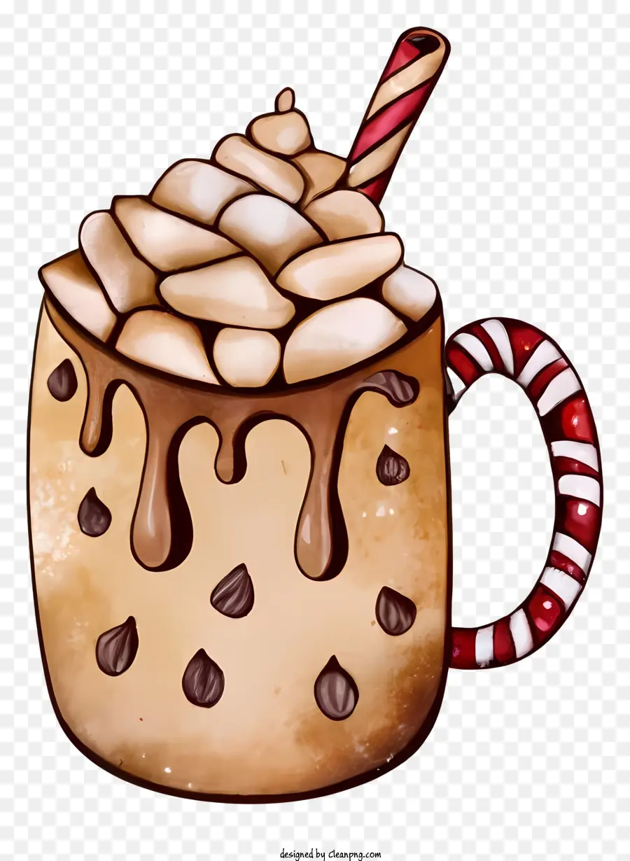 Taza De Chocolate Caliente，Chocolate Caliente PNG