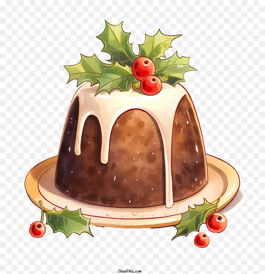 Postre，Pudin De Navidad PNG