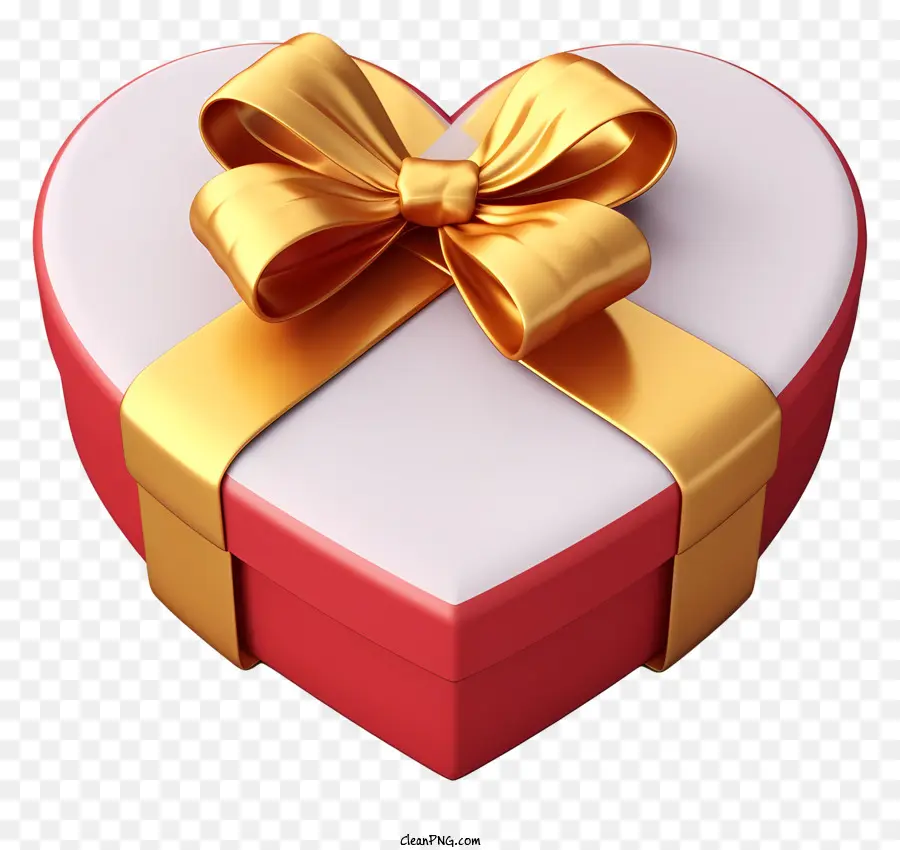 Caja En Forma De Corazon，Caja De Regalo PNG