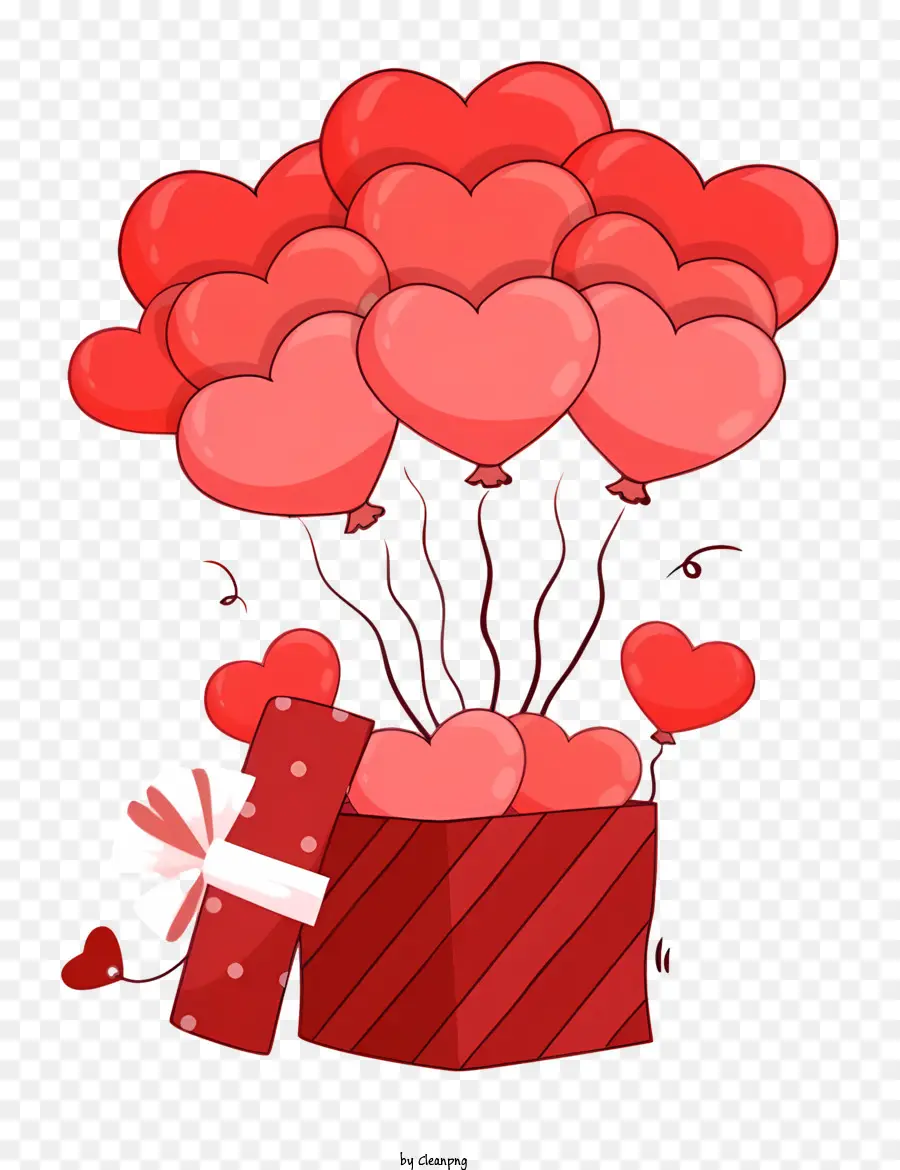 Caja De Regalo，Globos PNG