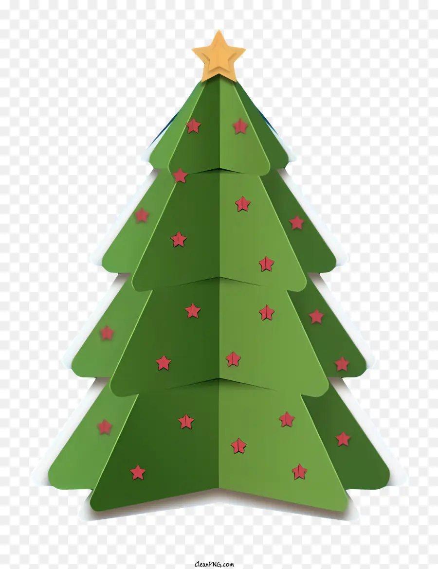 árbol De Navidad，árbol De Papel Verde PNG