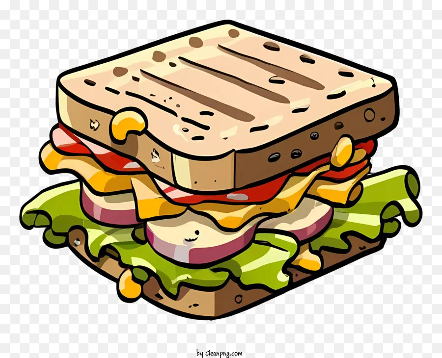 Sándwich，Sándwich De Dibujos Animados PNG