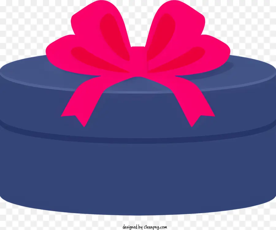 Caja De Regalo，Lazo Rosa PNG