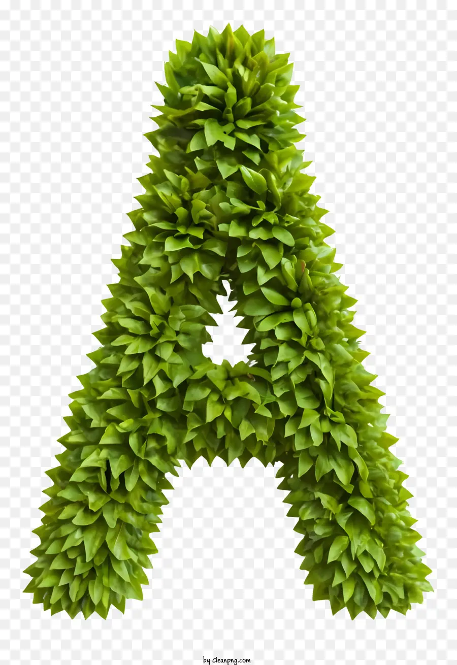 Planta De Hoja Verde，Formado En La Letra Un PNG