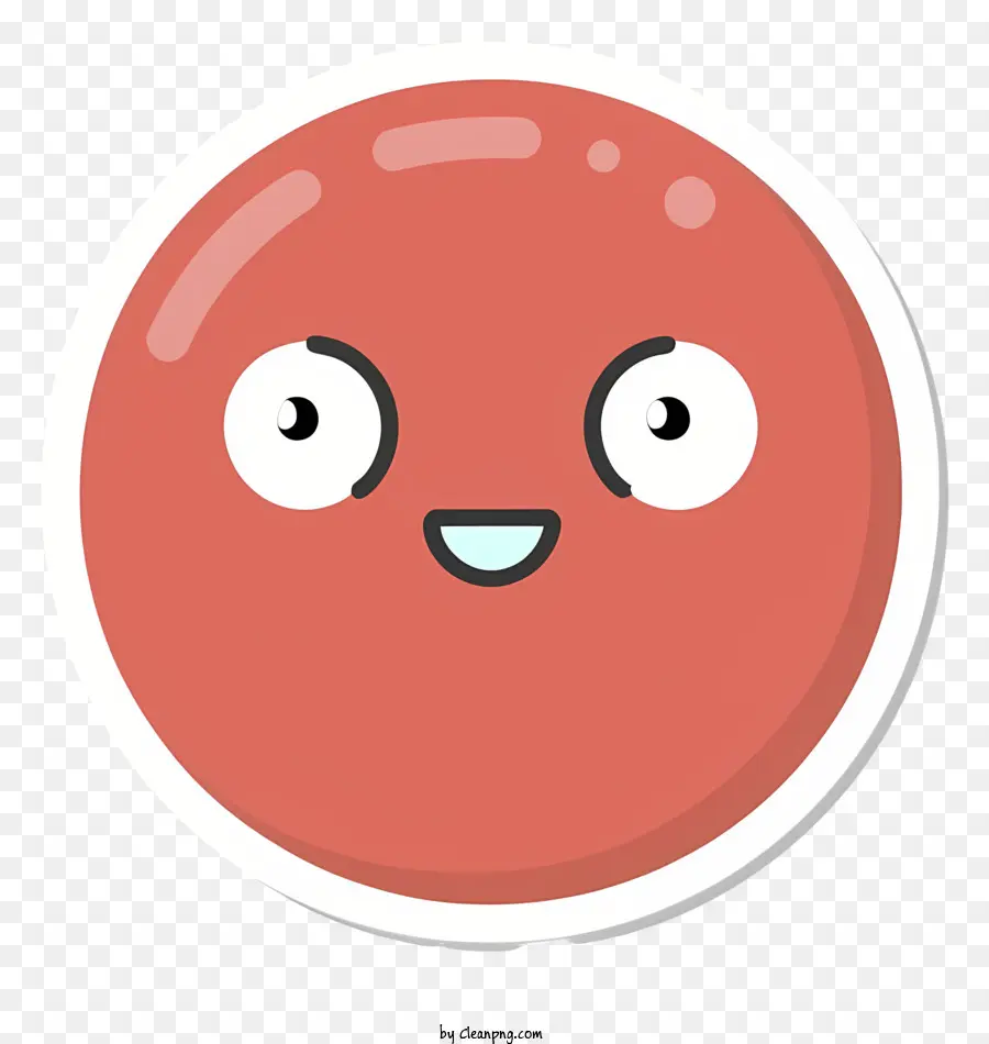 Esfera Roja，Cara Sonriente PNG