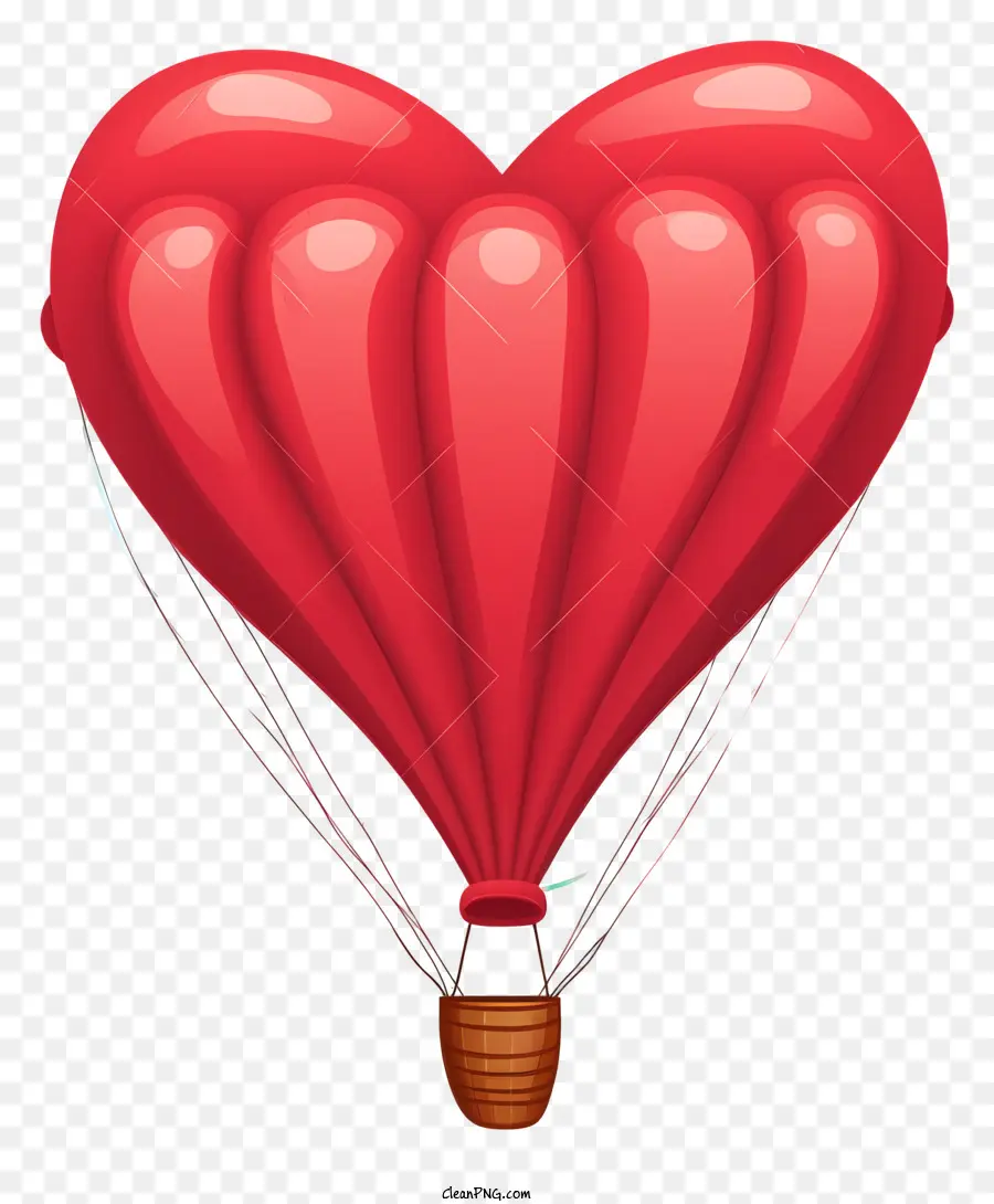 Globo De Aire Caliente，Rojo PNG