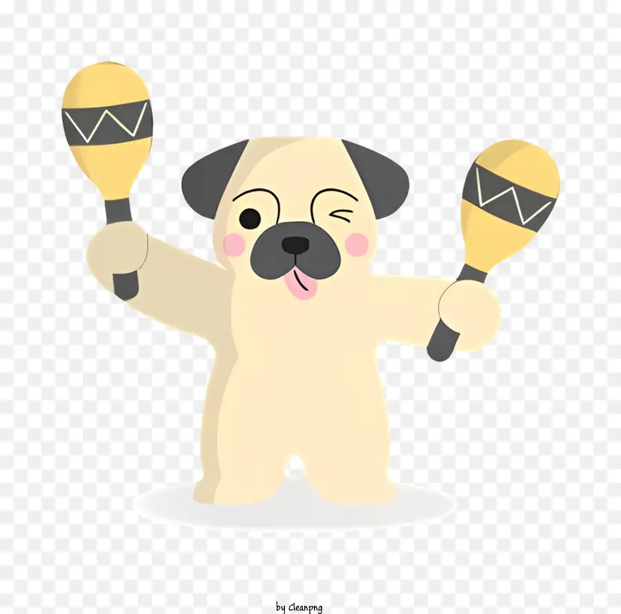 Perro Pug，De Pie Sobre Las Patas Traseras PNG