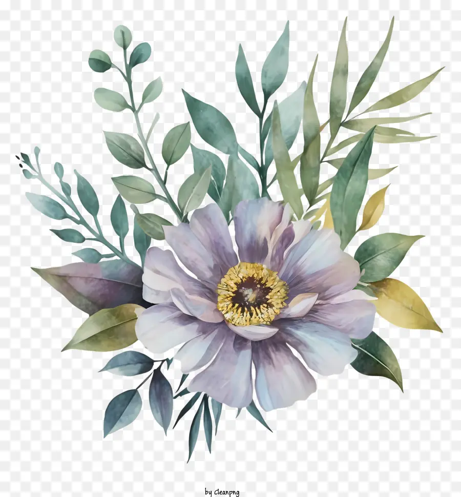 Pintura De Acuarela，Ramo De Flores PNG