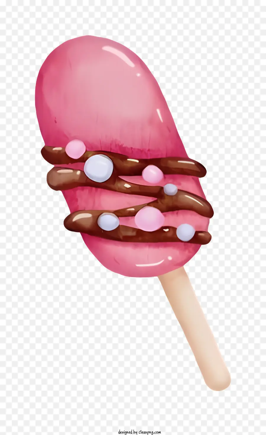 Rosa De Paletas，Cobertura De Chocolate PNG