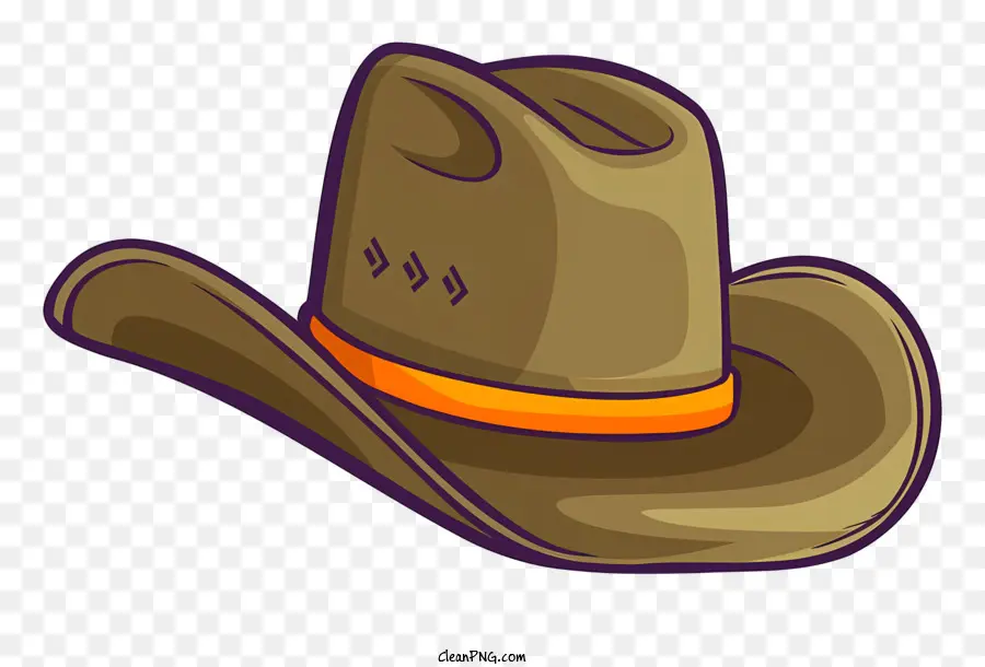 Sombrero De Vaquero，Cinta Roja PNG