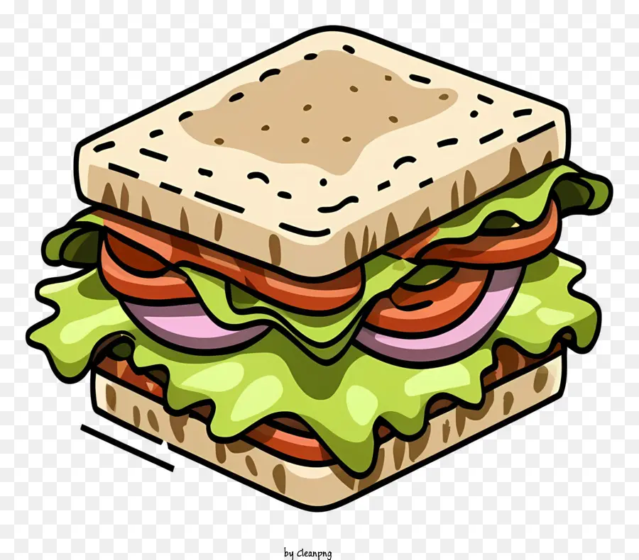 Sándwich，Sándwich De Dibujos Animados PNG