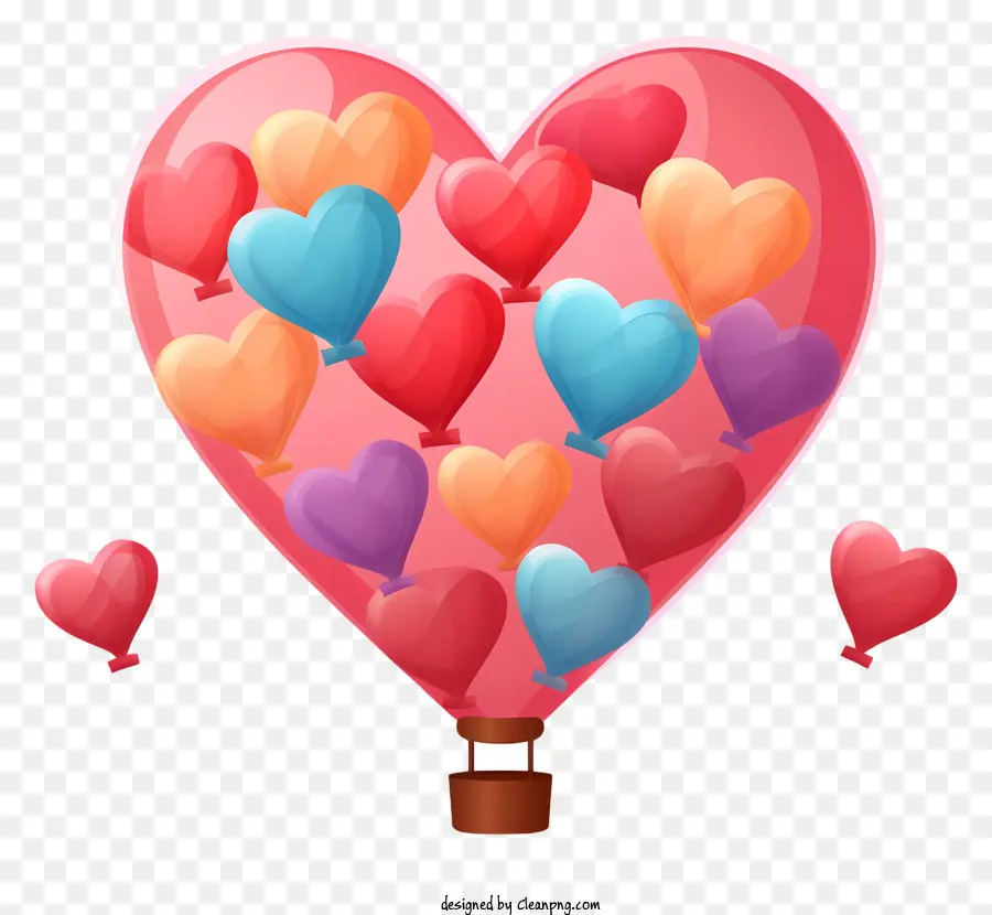 Globos En Forma De Corazon，Globo Corazon PNG