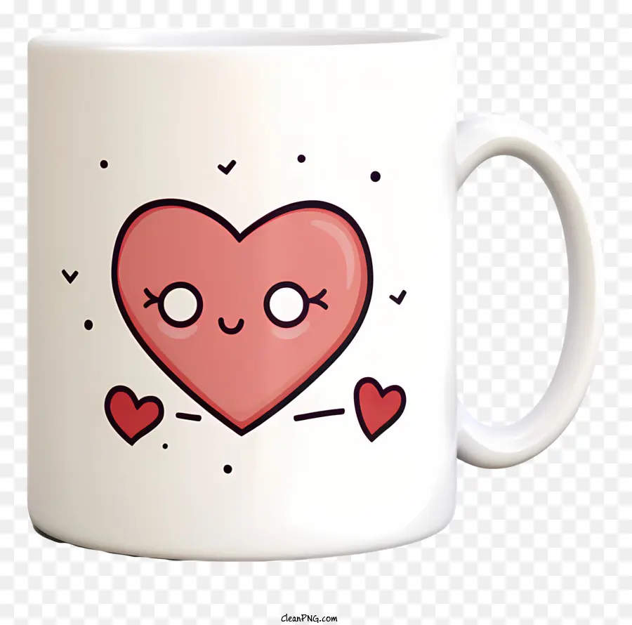 Taza En Forma De Corazón，Rosa Taza PNG