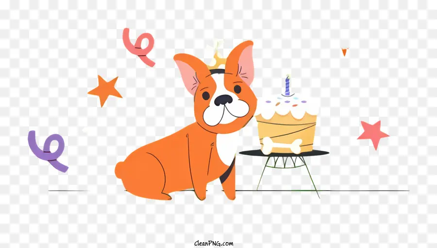 Fiesta De Cumpleaños De Perros，Pastel Para Perro PNG