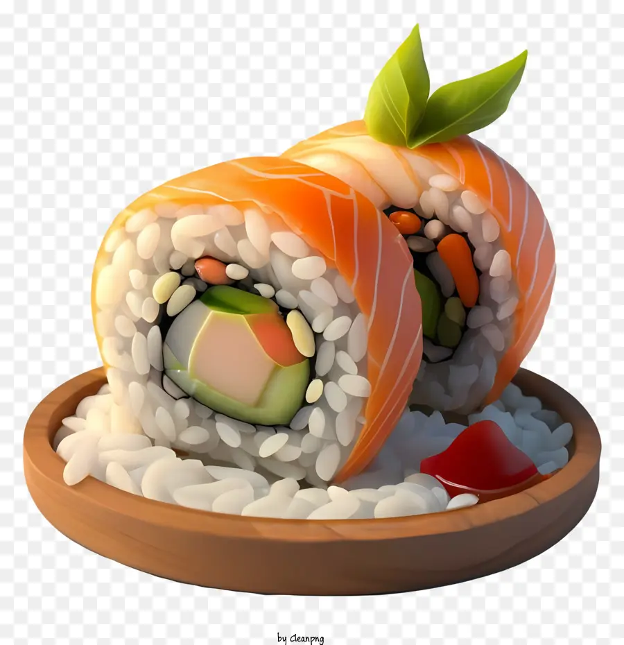 Sushi，Salmón Crudo PNG