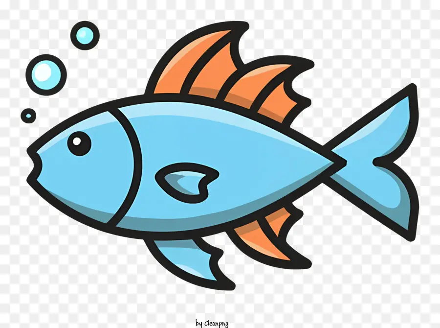 Los Peces Pequeños，Cuerpo Azul PNG