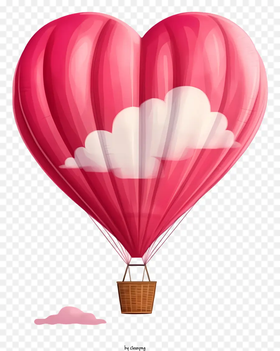 Globo De Aire Caliente，Heartshaped Globo PNG