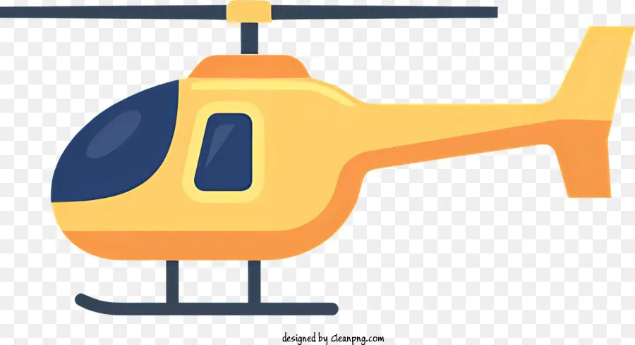 Helicóptero，Amarillo PNG