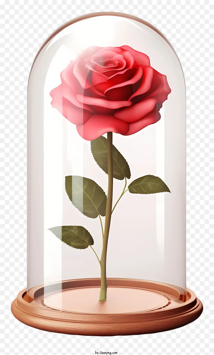 Rosa Roja，Cúpula De Cristal PNG